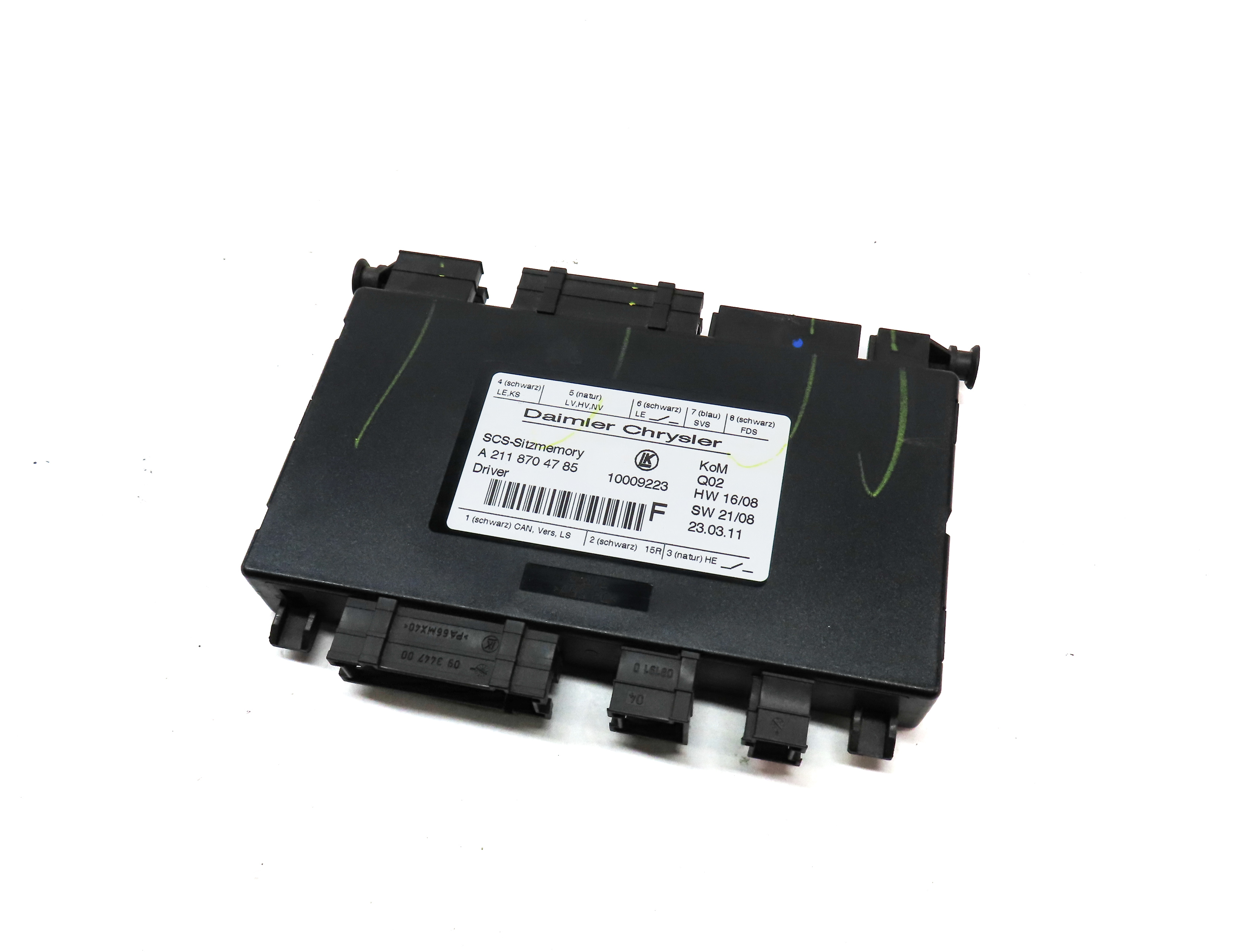 2011 MERCEDES GL450 (X164) FRONT LEFT DRIVER SEAT CONTROL MODULE — exact item pictured